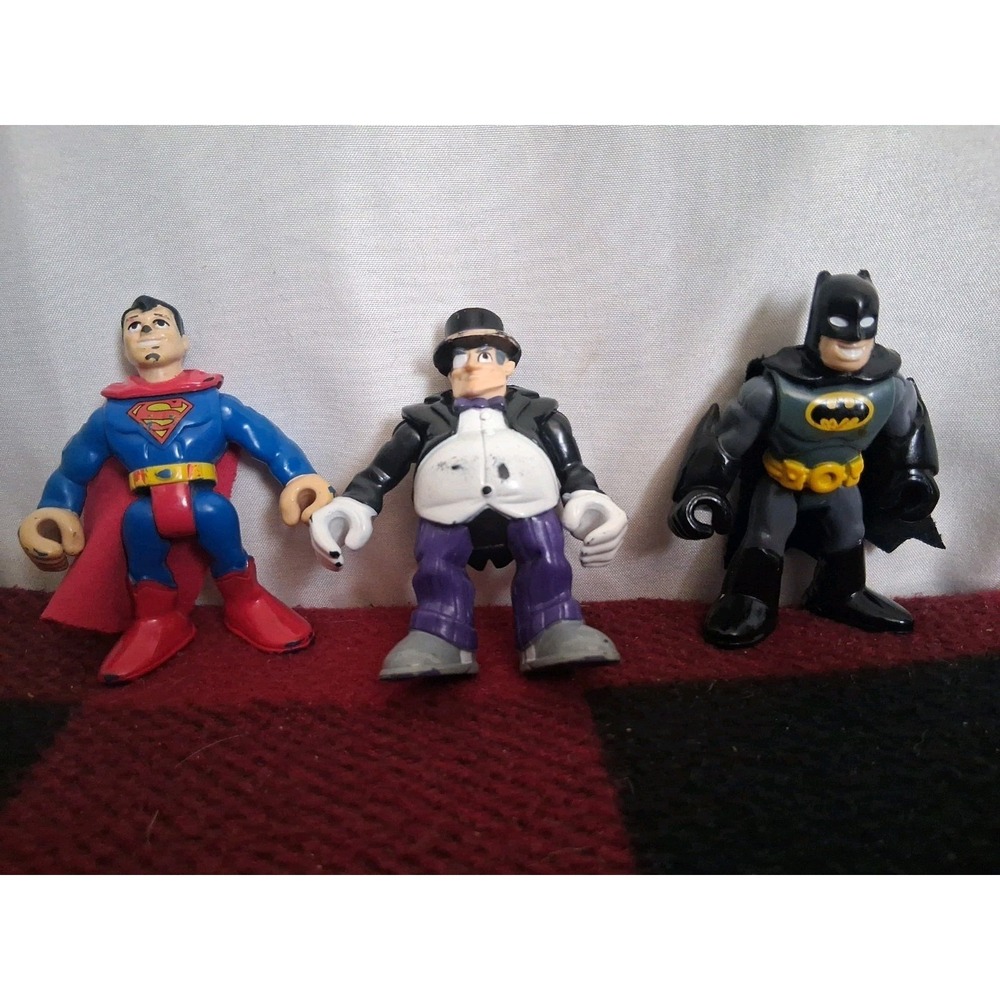 Fisher Price Imaginext DC Super Friends And Vilians Lot Of 3 Batman Superman